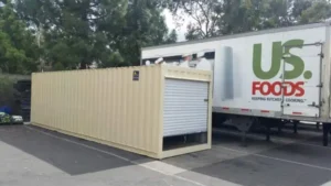 30ft storage container with roll-up door