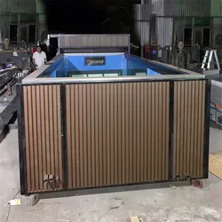 20 ft 40 ft shipping container outdoor acrylic glass container swimming pools